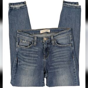 Flying Monkey Asymmetrical Hem Women's Size 26 Blue Denim Jeans